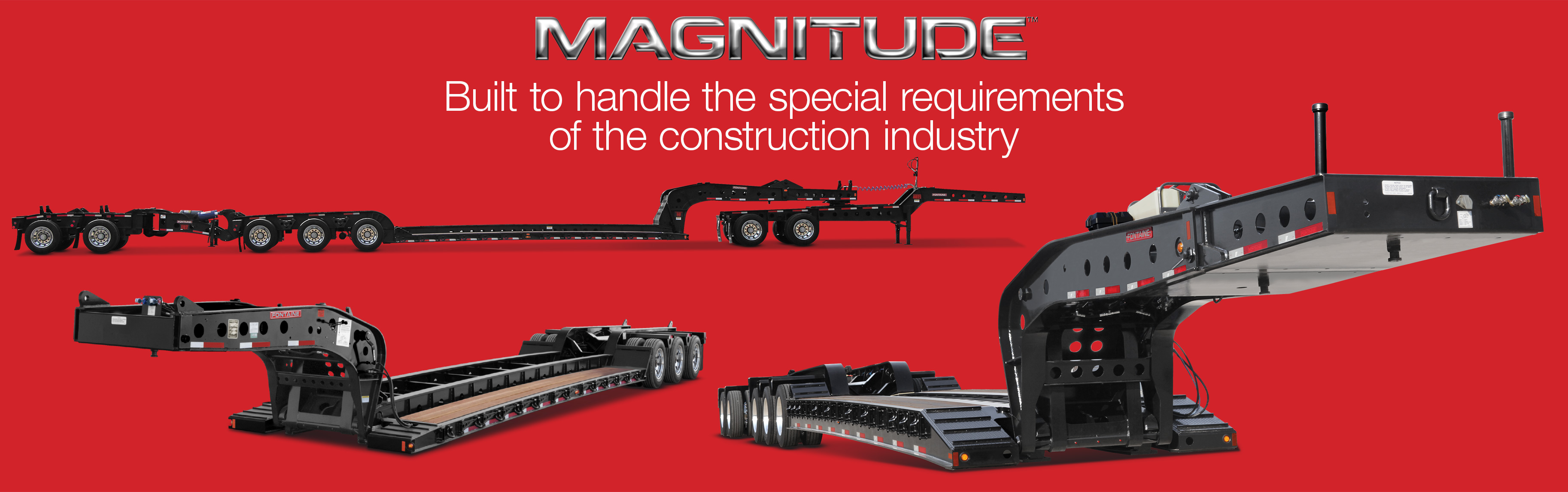 Fontaine Heavy Haul Magnitude Lowboy Trailers for construction industy
